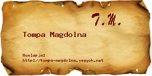 Tompa Magdolna névjegykártya